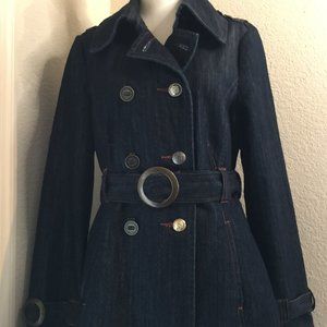 Ambition Double Breasted Denim Coat